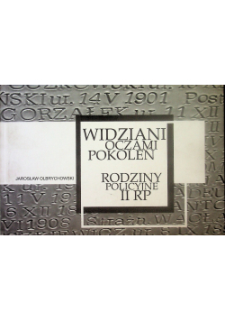 Widziani Oczami Pokoleń Rodziny Policyjne Iirp