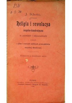 Religia i rewolucya socyalno - demokratyczna 1906 r.