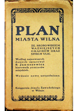 Plan miasta Wilna 1928 r.