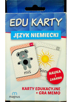 Edu karty Język niemiecki Karty edukacyjne + Gra Memo