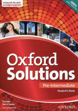 Oxford Solutions Pre - Intermediate Students Book