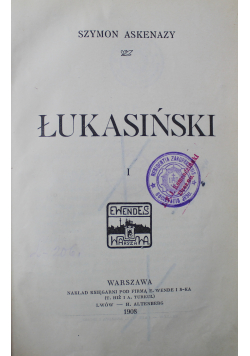 Łukasiński 2 tomy 1908 r.