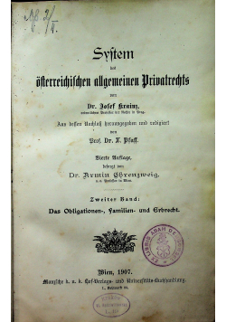 Syftem bes ofterreimifmen allgemeinen 1907 r