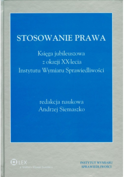 Siemaszko Andrzej - Stosowanie prawa