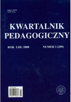 Kwartalnik pedagogiczny numer 3/2008