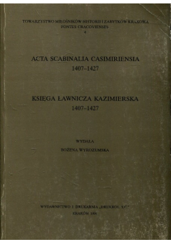 Księga ławnicza Kazimierska 1407 - 1427