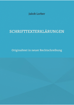 Schrifttexterklärungen