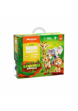 Mini Waffle 100el Animals Sawanna