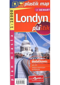 Londyn - laminowany plan miasta 1:10 000