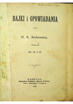 Bajki i opowiadania 1898 r