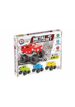 Zestaw metalowy konstruktor 370el