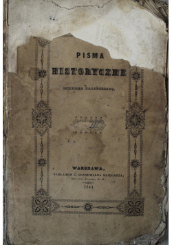Pisma historyczne tom III 1843 r.