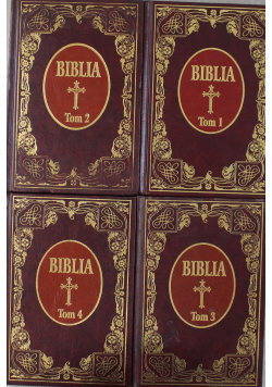 Biblia to jest Księgi Starego i Nowego Testamentu 4 tomy Przedruk z 1599 r.