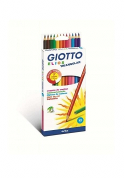 Kredki ołówkowe Elios Triangular 12 kolorów GIOTTO