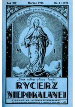 Rycerz niepokalanej Nr 11 Rok XIV 1933 r.