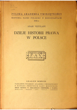 Dzieje historii prawa w Polsce 1948 r