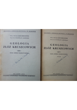 Geologia złóż kruszcowych w zarysie część I i II