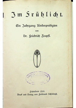 Im Sruhlicht 1916r