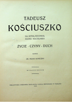 Tadeusz Kościuszko 1922 r.