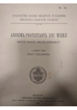 Anonima protestanta XVI wieku nr 43 1903 r.
