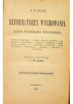 Reformatorzy Wychowania Zasady 1896 r.