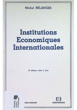 Institutions économiques internationales