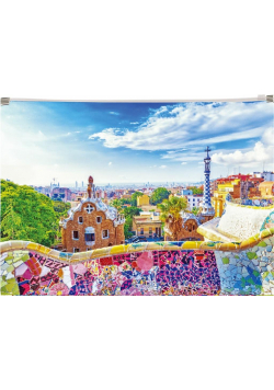 Koperta z nadrukiem zip A4 PP Barcelona