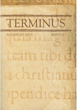 Terminus rocznik XIV 2012 zeszyt 25