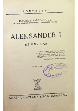 Aleksander I dziwny car 1938 r