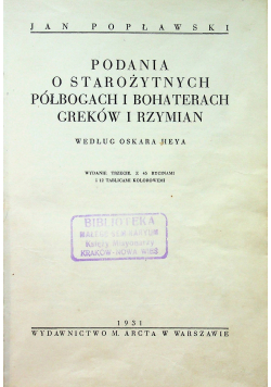 Podania o starożytnych półbogach i bohaterach Greków i Rzymian