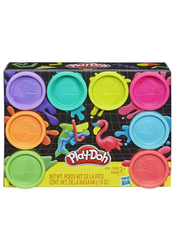 Play-Doh ciastolina 8-pak neonowy