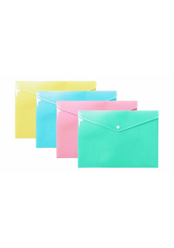 Teczka koperta A4 PP pastel (10szt)