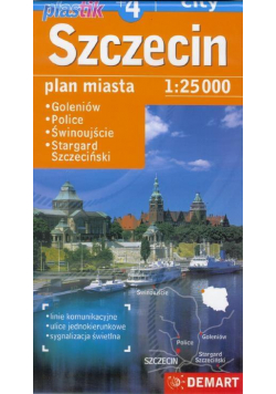 Szczecin - plastik - plan miasta 1:25000 DEMART