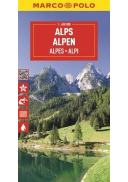 Mapa drogowa Alpy 1:650 000