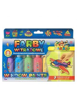 Farby witrażowe 22ml 7 kolorów