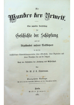 Munder der Urmelt 1861 r.
