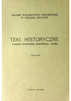 Teki historyczne Tom XVII