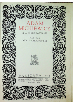 Adam Mickiewicz 1915 r
