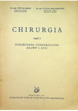Chirurgia Część I