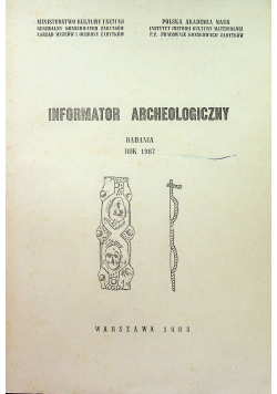 Informator Archeologiczny badania 1987