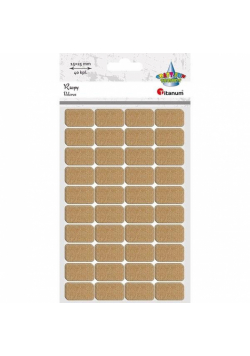 Rzepy samoprzylepne beżowe 15x25mm 40kpl