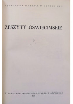 Zeszyty oświęcimskie Wspomnienia