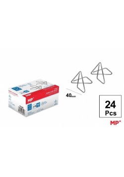 Spinacze do papieru krzyżowe 40mm Motyl 24szt