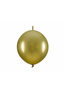 Balony z łącznikiem złoty 33cm 20szt