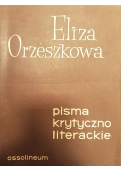 Pisma krytyczno literackie