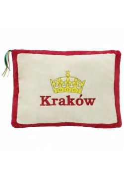 Poduszka Kraków czerwona 34x24cm
