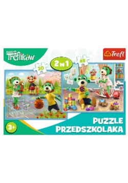 Puzzle 2w1 Rodzina Treflików TREFL