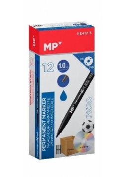 Marker permanentny 1,0mm do CD/DVD niebies (12szt)