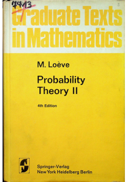 Probability Theory II