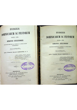 Evangelia Dominicarum ac Festorum 2 tomy 1869 r.